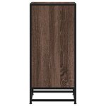 vidaXL Buffet chêne marron 35 5x35x76 cm bois d'ingénierie et métal