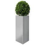 vidaXL Jardinières 2 Pièces triangulaire 40x40x75 cm acier galvanisé