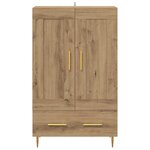 vidaXL Haut Armoire avec tiroir Chêne artisanal 69 5 x 31 x 115 cm