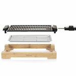 Tristar Plancha et barbecue électrique 2000 W 37x25 cm Bambou