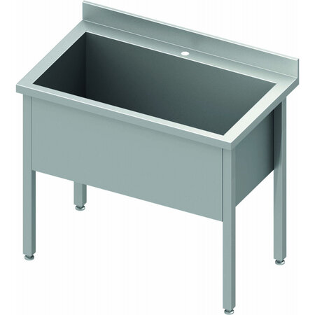 Plonge inox bac de hauteur 400 mm - gamme 600 - stalgast -  - acier inoxydable1000x600 x600x900mm