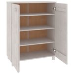 vidaXL Armoire à chaussures HAMAR Blanc 85x40x108 cm Bois de pin