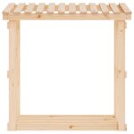 vidaXL Support pour bois de chauffage 108x64 5x109 cm Bois de pin