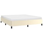 vidaXL Cadre de lit sans matelas crème 180x200 cm similicuir