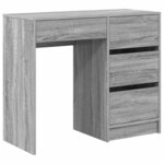 vidaXL Bureau Gris Sonoma 90 x 37 5 x 75 cm Bois d'ingénierie