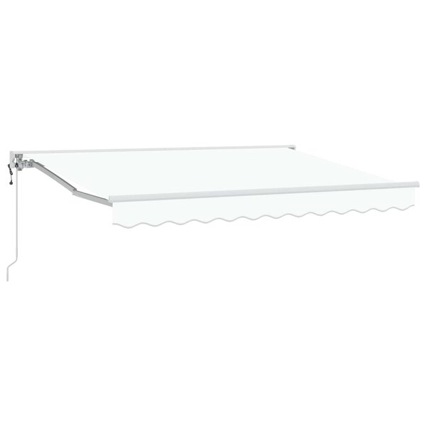 vidaXL Auvent rétractable électrique Blanc 3 5 x 2 5 m
