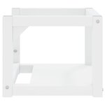vidaXL Cadre de lavabo de salle de bain mural Blanc 40x38x31 cm Fer