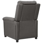 vidaXL Fauteuil électrique de massage Gris foncé Tissu