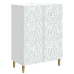 vidaXL Buffet Blanc 66 x 34 5 x 90 cm Bois d'ingénierie