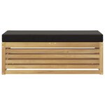 vidaXL Banc de Jardin Blanc 115 x 43 x 45 cm Bois d'Acacia Massif