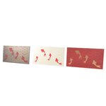 PAPERTREE LUCKY Lot de 5 Enveloppes cadeau 19x10cm - Ivoire