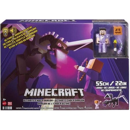 Minecraft - coffret ultime ender dragon 50 cm avec souffle de brume figurine  steve et accessoires de combat - figurine - des 6 ans - La Poste