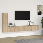 vidaXL Ensemble de meubles TV 3 Pièces Chêne sonoma Bois d'ingénierie