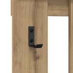 vidaXL Porte-manteau mural Chêne artisan 100 x 10 x 100 cm