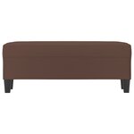 Banc banquette meuble 100 x 35 x 41 cm synthétique marron 02_0010621