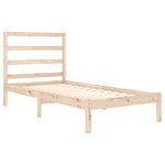 vidaXL Cadre de lit sans matelas 90x190 cm bois massif