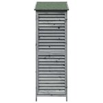 vidaXL Abri de jardin Gris 59 x 56 x 176 cm Bois de Sapin Massif