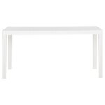 vidaXL Table de jardin 150x90x72 cm PP Blanc