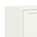 vidaXL Buffet rose 68 5x38 5x123 5 cm acier