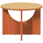 vidaXL Table basse Marron cire 50 x 50 x 35 cm Bois massif en pin