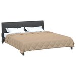 vidaXL Duvet d'été simple Taupe 220 x 240 cm Microfibre