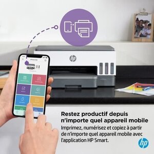 Imprimante multifonction Wi-Fi recto verso HP Smart Tank 7005 15 ppm