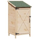 vidaXL Abri de jardin Naturel 59 5 x 56 x 113 5 cm