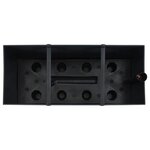 vidaXL Lit surélevé de jardin Anthracite 60x25x46 cm PP Rotin