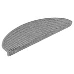 vidaXL Tapis d'escalier autocollants 30 Pièces 65x21x4 cm argenté