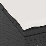 vidaXL Ensemble de salle à manger pour jardin 4 Pièces Noir Poly rotin