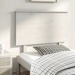 vidaXL Tête de lit Blanc 94x6x82 5 cm Bois massif de pin