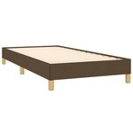 vidaXL Cadre de lit Marron foncé 90x200 cm Tissu