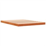 vidaXL Cadre de lit sans matelas cire marron 140x190cm bois pin massif