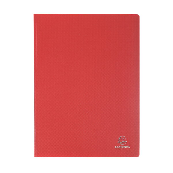 Protège-documents polypropylène semi-rigide 24x32cm* - 40 vues  - rouge