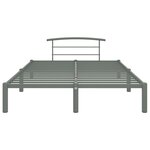 vidaXL Cadre de lit sans matelas gris métal 120x200 cm