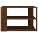 vidaXL Table basse chêne marron 59 5x59 5x40 cm bois d'ingénierie
