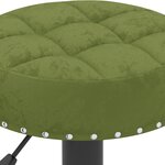vidaXL Tabourets de bar lot de 2 vert clair velours