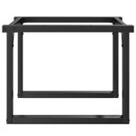 vidaXL Pieds de table basse cadre en O 50x40x38 cm fonte