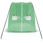 vidaXL Serre avec cadre en acier vert 12 m² 6x2x2 85 m