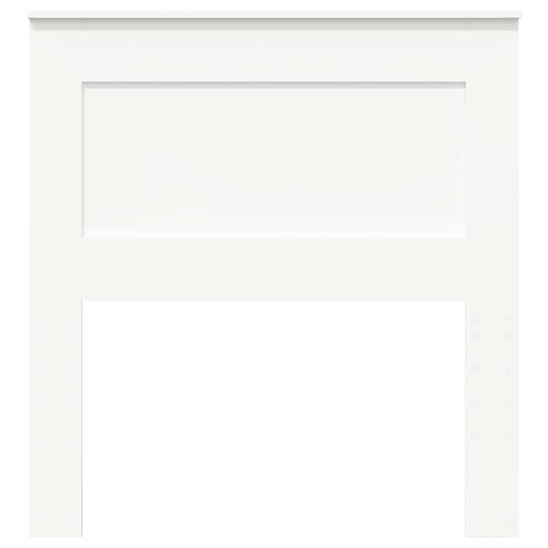 vidaXL Tête de lit avec tête de lit Blanc 80 cm Bois d'ingénierie