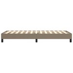 vidaXL Cadre de lit sans matelas taupe 100x200 cm tissu