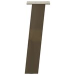 vidaXL Pieds de table basse 4 pièces Acier naturel 42 cm Acier