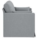 vidaXL Canapé Gris clair 139 x 78 x 80 cm tissu