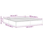 vidaXL Cadre de lit ottoman avec stockage Rose 160 x 200 cm Velours