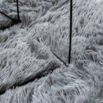 vidaXL Tapis shaggy à poils longs NAVARRA gris argenté 160x230 cm