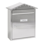 Boîte aux Lettres en Acier Inoxydable  Visit E5747  Anti-pluie  Inox