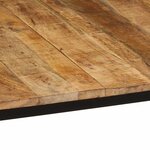 vidaXL Table à manger 140x70x75 cm bois de manguier massif brut