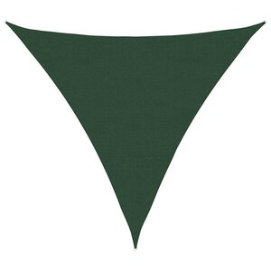 vidaXL Voile d'ombrage 160 g/m² triangulaire vert foncé 6x6x6 m PEHD