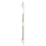 vidaXL Tête de lit murale Blanc 95 5x3x60 cm Bois massif de pin