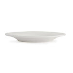 Assiettes rondes en céramique blanche 150 mm à bord large lumina - lot de 6 -  - céramique